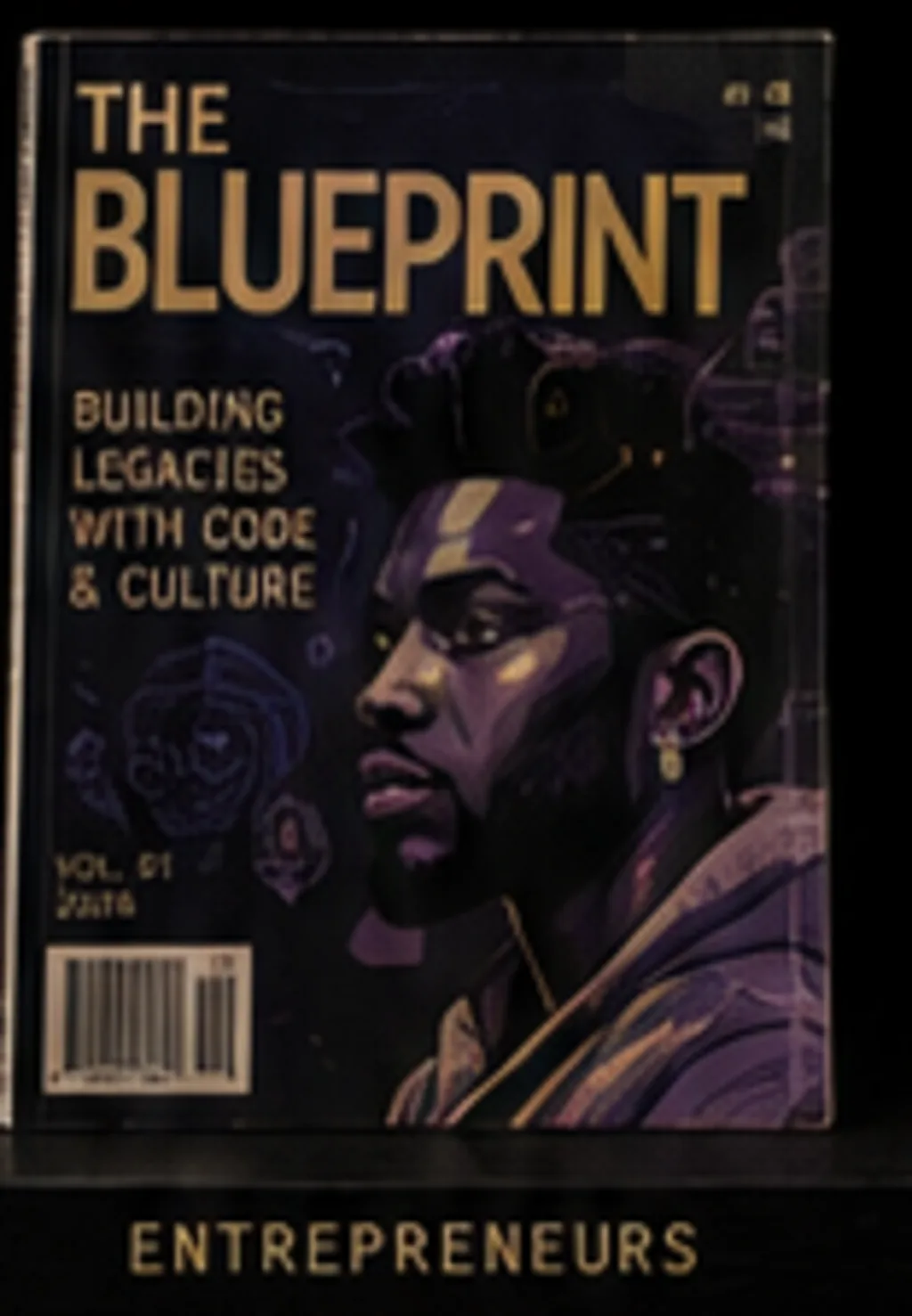 Illustrated portrait of Jay-Z